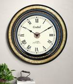 18" AntiqueBrass Metal Decorative Wall Clock for Home