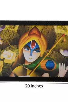 Lovable Krishna Satin Matt Texture UV Art Painting