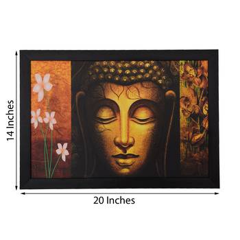Spritual Buddha Head Satin Matt Texture UV Art Painting 2