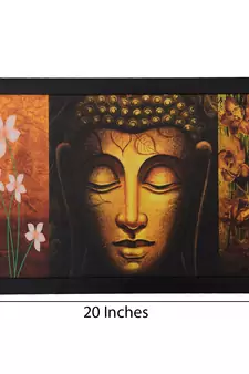 Spritual Buddha Head Satin Matt Texture UV Art Painting