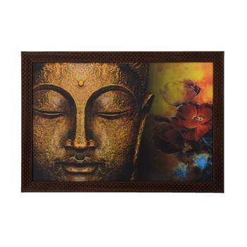 Spritual Buddha Head Satin Matt Texture UV Art Painting 1