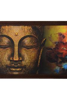 Spritual Buddha Head Satin Matt Texture UV Art Painting