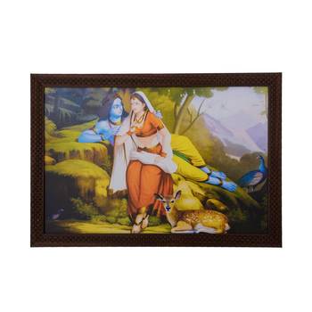 Radha Krishna Satin Matt Texture UV Art Painting 1