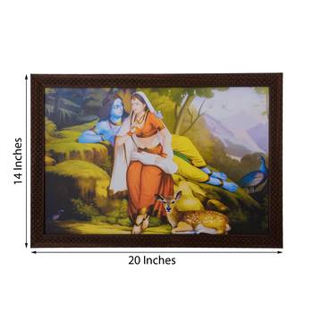 Radha Krishna Satin Matt Texture UV Art Painting 2