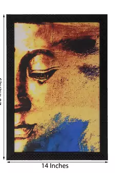 Abstract Buddha Satin Matt Texture UV Art Painting