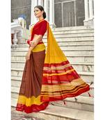 Multicolor printed georgette saree with blouse