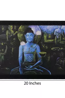 Spritual Buddha with Chakras Satin Matt Texture UV Art Painting