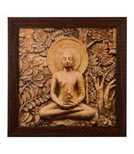 Meditating Buddha Satin Matt Texture UV Art Painting