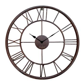 18"  Antique Copper Decorative Roman Wall Clock for Home 2