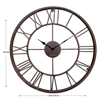 18"  Antique Copper Decorative Roman Wall Clock for Home 3