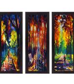 Set Of 3 Couple Love Moments Satin Matt Texture UV Art Painting