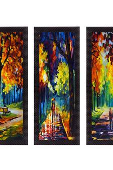 Set Of 3 Couple Love Moments Satin Matt Texture UV Art Painting