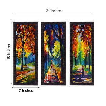 Set Of 3 Couple Love Moments Satin Matt Texture UV Art Painting 2