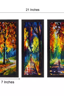Set Of 3 Couple Love Moments Satin Matt Texture UV Art Painting