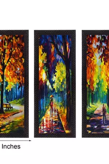Set Of 3 Couple Love Moments Satin Matt Texture UV Art Painting