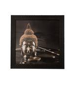 Spritual Buddha Head Satin Matt Texture UV Art Painting