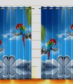 Digital Printed Polyester Whiteout Curtains Each Pack of 2 pc