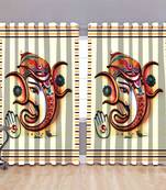 Digital Printed Polyester Whiteout Curtains Each Pack of 2 pc