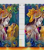 Digital Printed Polyester Whiteout Curtains Each Pack of 2 pc