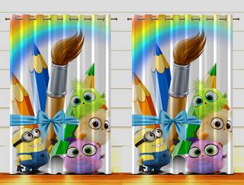 Digital Printed Polyester Whiteout Curtains Each Pack of 2 pc 1