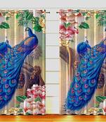 Digital Printed Polyester Whiteout Curtains Each Pack of 2 pc
