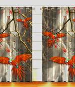 Digital Printed Polyester Whiteout Curtains Each Pack of 2 pc