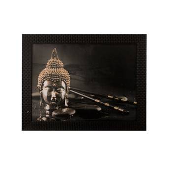 Spritual Buddha Head Satin Matt Texture UV Art Painting 1