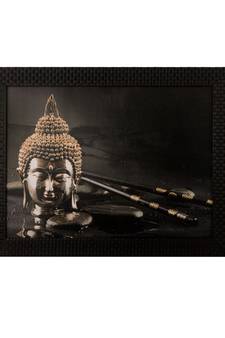 Spritual Buddha Head Satin Matt Texture UV Art Painting