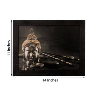 Spritual Buddha Head Satin Matt Texture UV Art Painting 2