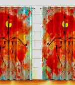 Digital Printed Polyester Whiteout Curtains Each Pack of 2 pc