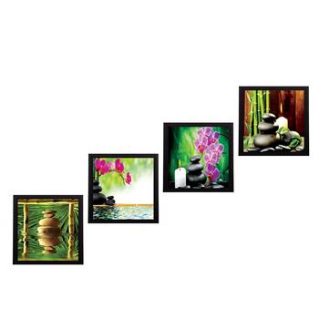 Set Of 4 Nature Shots Satin Matt Texture UV Art Painting 1