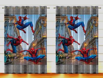 Digital Printed Polyester Whiteout Curtains Each Pack of 2 pc 1