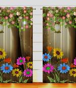 Digital Printed Polyester Whiteout Curtains Each Pack of 2 pc