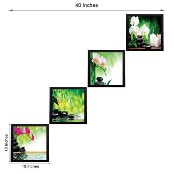 Set Of 4 Nature Shots Satin Matt Texture UV Art Painting 3