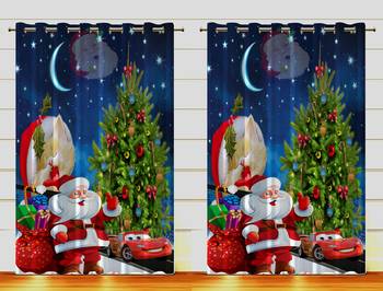 Digital Printed Polyester Whiteout Curtains Each Pack of 2 pc 1