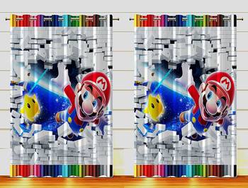 Digital Printed Polyester Whiteout Curtains Each Pack of 2 pc 1