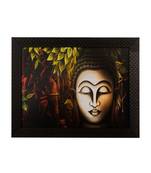 Spritual Buddha Head Satin Matt Texture UV Art Painting