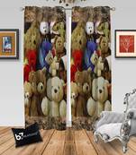 Digital Printed Polyester Whiteout Curtains Each Pack of 2 pc