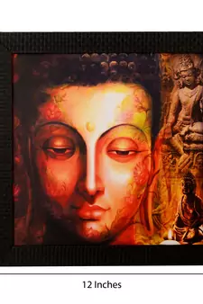 Peaceful Buddha Satin Matt Texture UV Art Painting