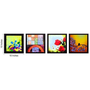 Set Of 4 Nature Shots Satin Matt Texture UV Art Painting 2