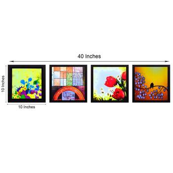 Set Of 4 Nature Shots Satin Matt Texture UV Art Painting 3
