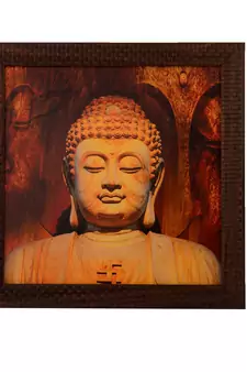 Spritual Buddha Satin Matt Texture UV Art Painting