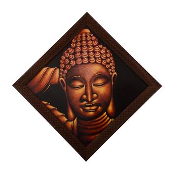Spritual Buddha Satin Matt Texture UV Art Painting 1