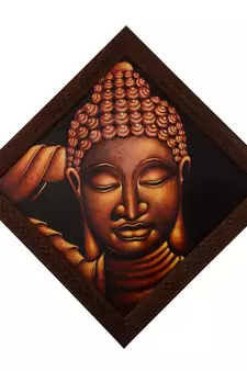 Spritual Buddha Satin Matt Texture UV Art Painting