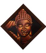 Spritual Buddha Satin Matt Texture UV Art Painting