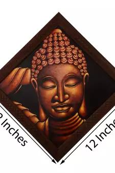 Spritual Buddha Satin Matt Texture UV Art Painting