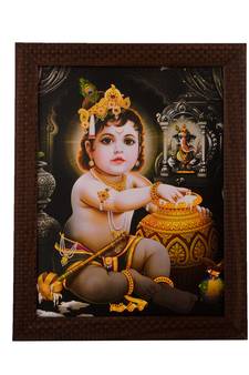Ladoo Gopal Satin Matt Texture UV Art Painting