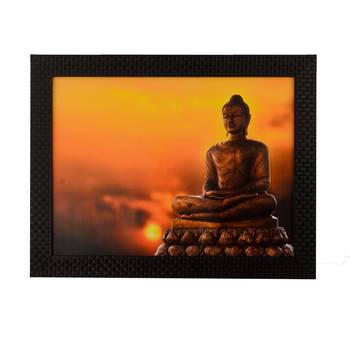 Spritual Meditating Buddha Satin Matt Texture UV Art Painting 1