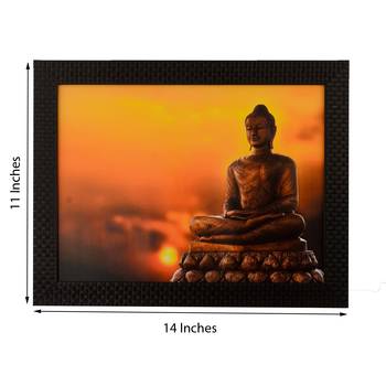 Spritual Meditating Buddha Satin Matt Texture UV Art Painting 2