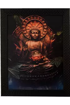 Spritual Buddha Satin Matt Texture UV Art Painting